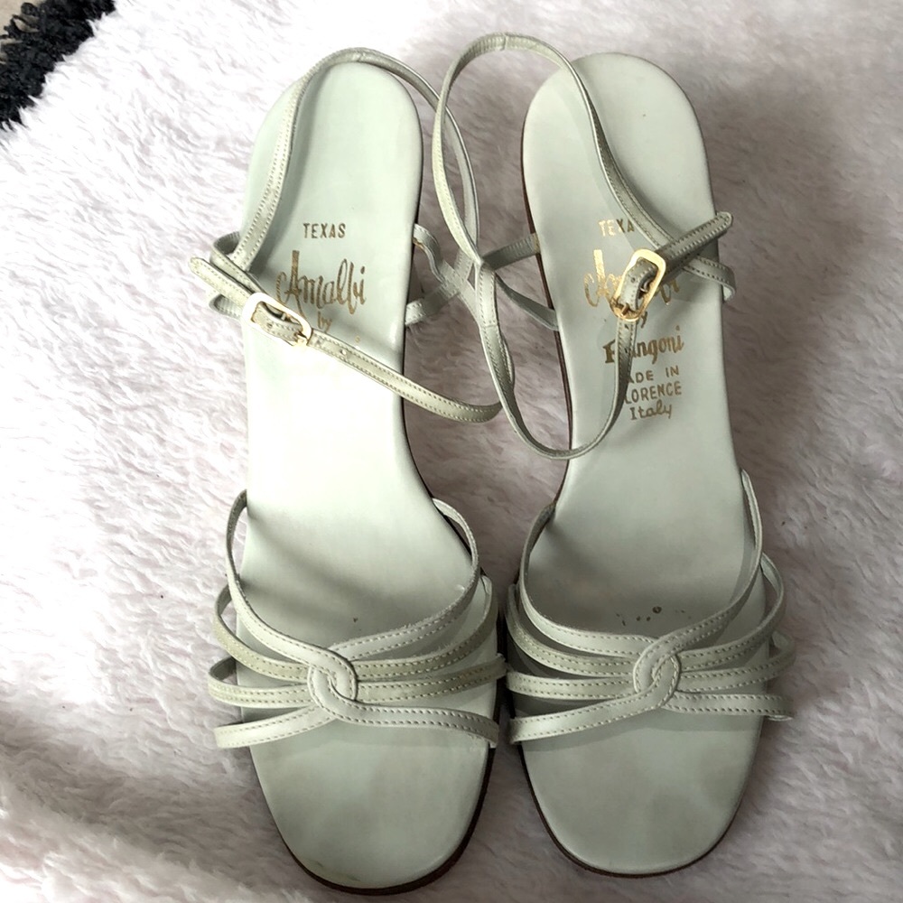 Amalfi White Strappy Heel Sandals